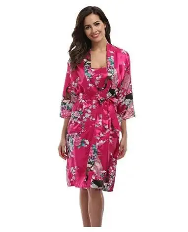 2019 Women Robe & Gown Sets Sexy Lace Sleep Lounge Pijama Long Sleeve Ladies Nightwear Bathrobe Night Dress With Chest Pads