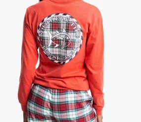 A Southern Lifestyle Co. - Long Sleeve Plaid Skipjack Tee
