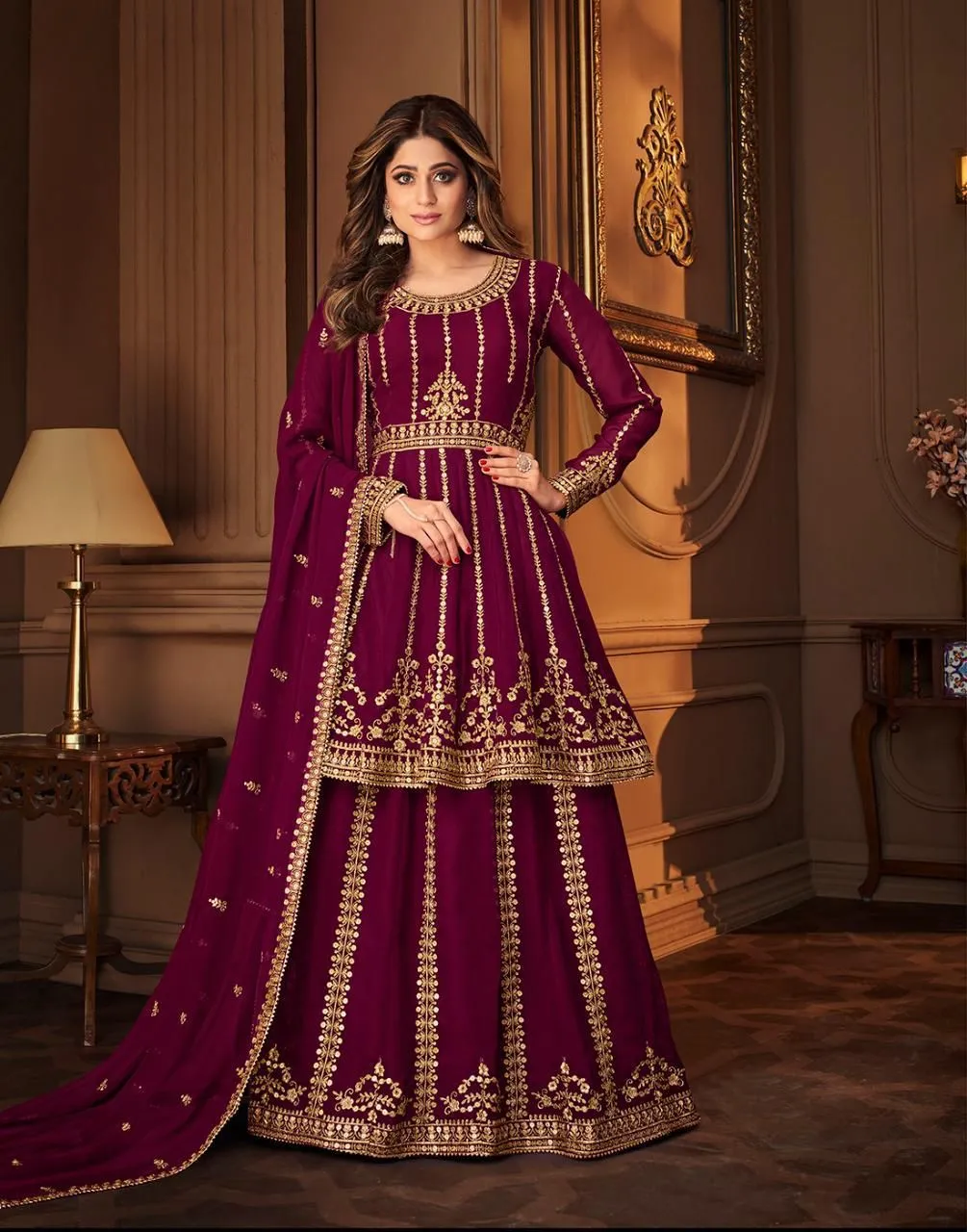 AASHIRWAD NIHARIKA DESIGNER REAL GEORGETTE SUIT