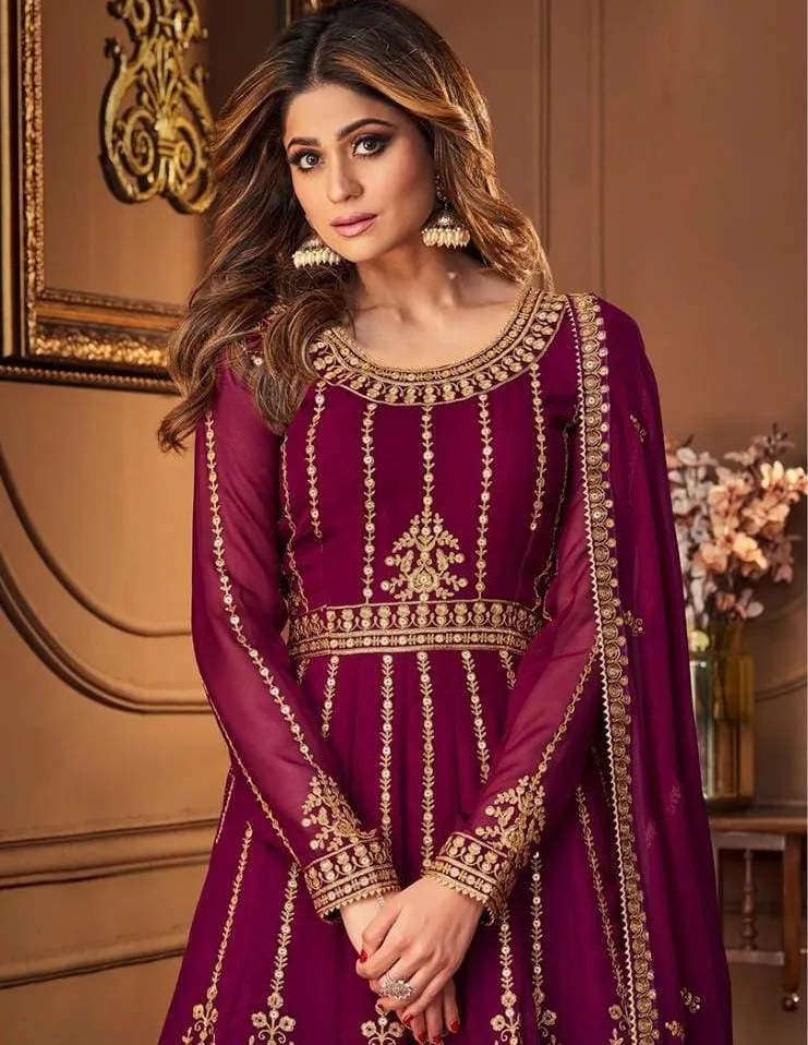 AASHIRWAD NIHARIKA DESIGNER REAL GEORGETTE SUIT