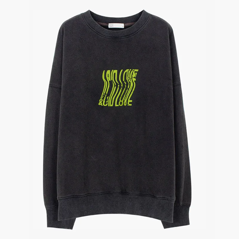 Acid Love Washed Gray Sweatshirt
