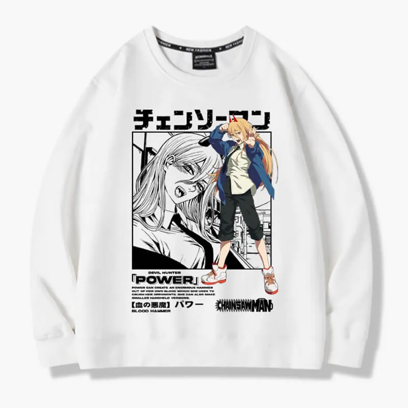 Anime Chainsaw Man Power Sweatshirt