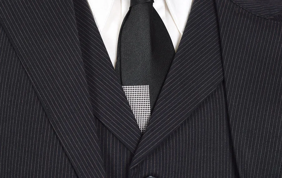 Black Pinstripe Cotton Jacket (JA330)
