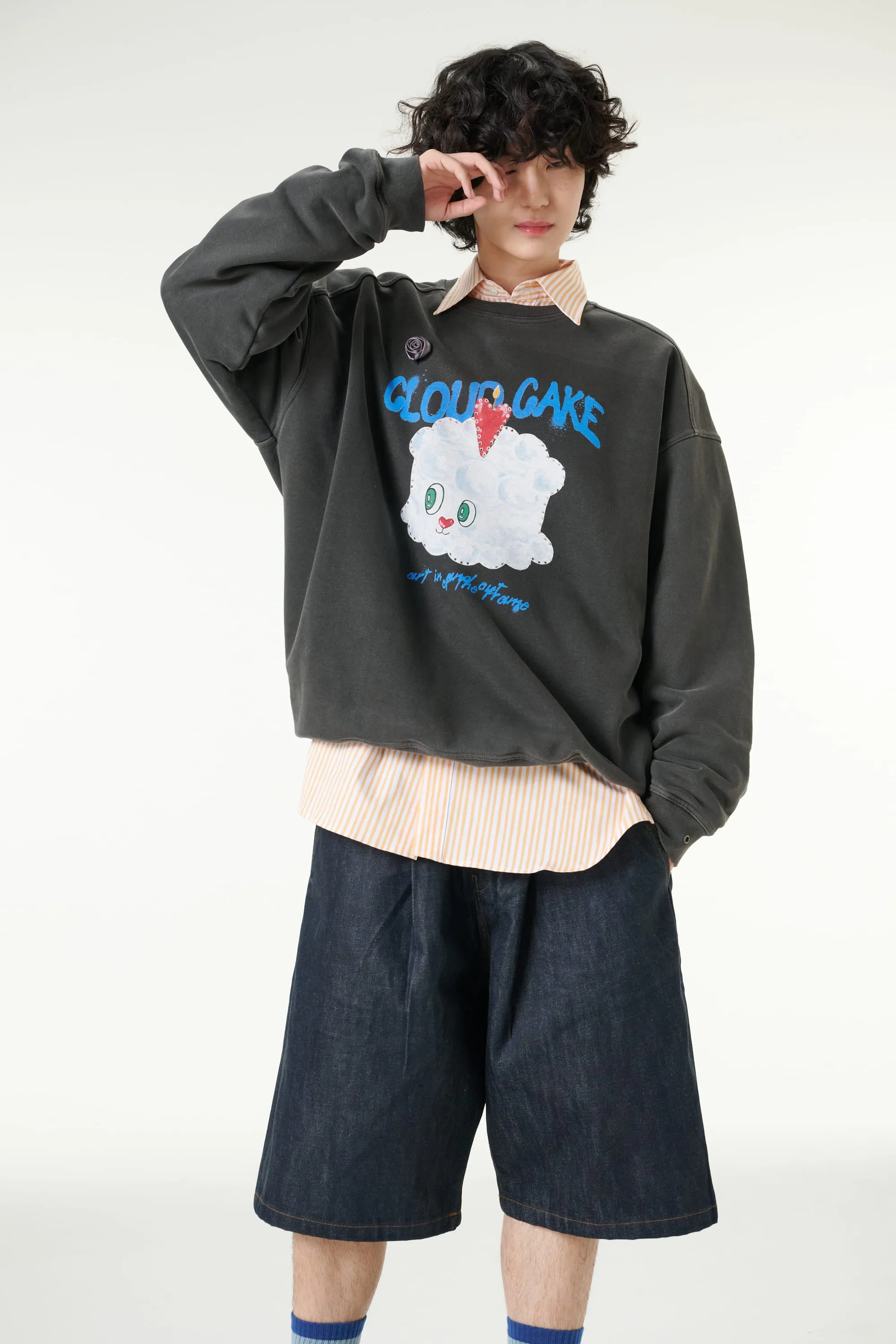 [CLOUD CAKE] Fashion Cloud Cake Sweatshirts Casual Tops Unisex