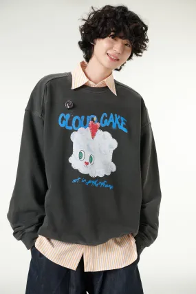 [CLOUD CAKE] Fashion Cloud Cake Sweatshirts Casual Tops Unisex