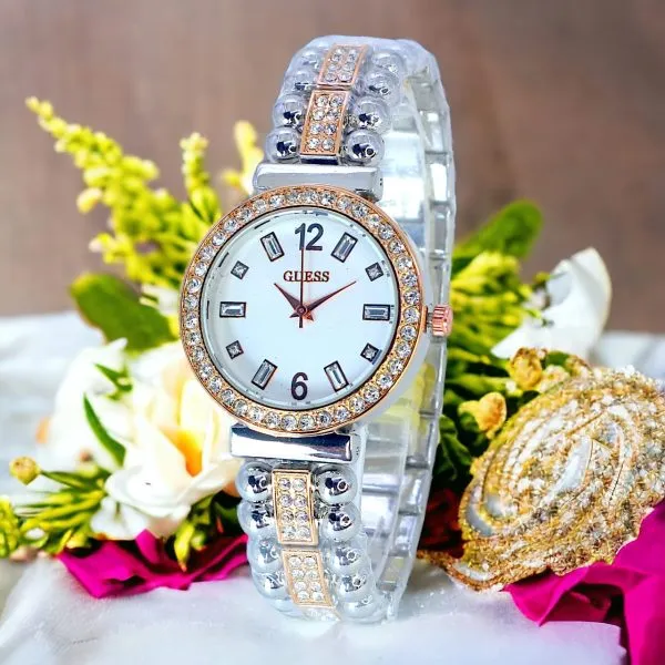 Elegant Girls' Metallic Watch