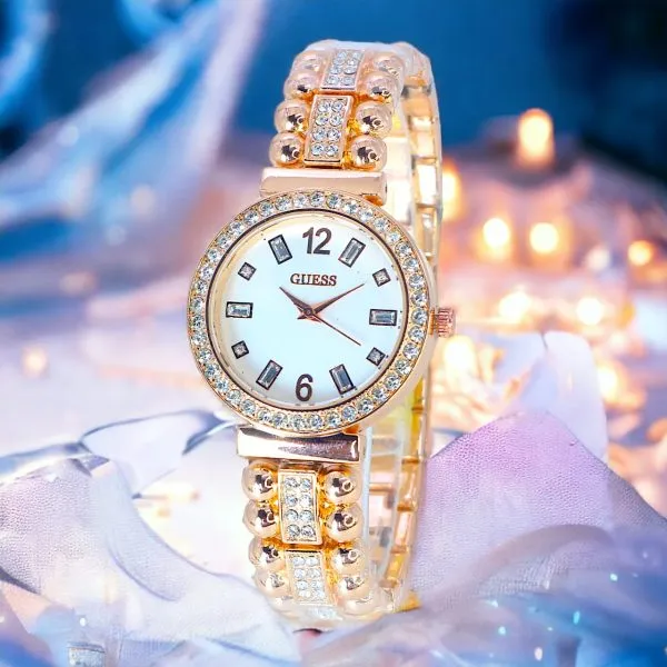 Elegant Girls' Metallic Watch