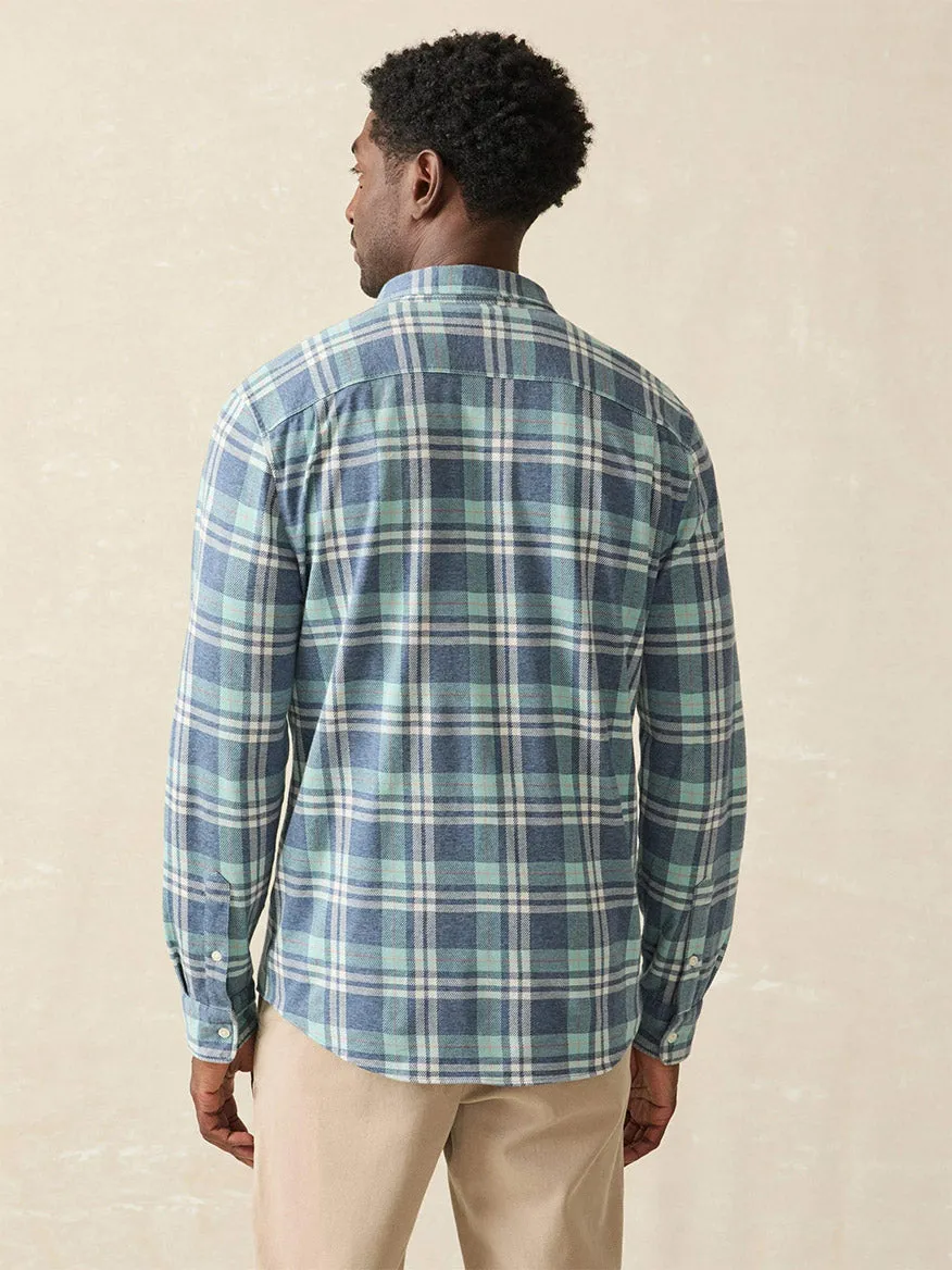 Faherty Brand Coastline Knit Shirt in Holbrook Island Plaid