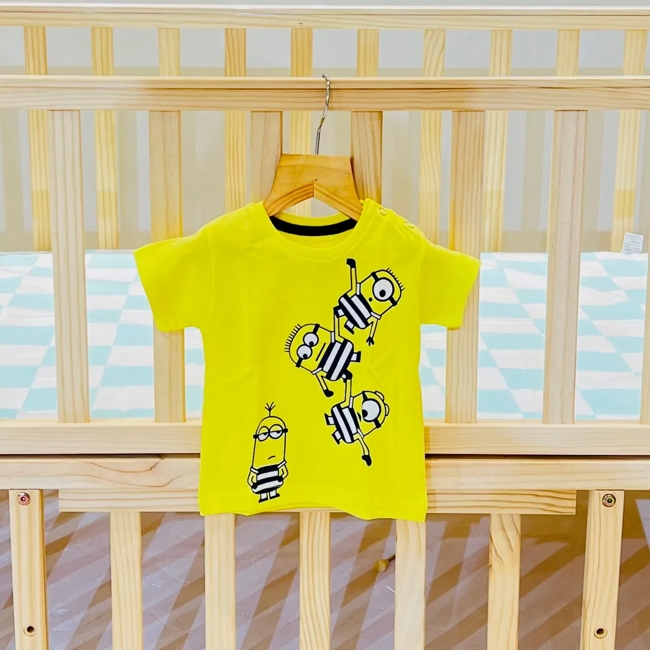 Fareto Baby Boy's & Baby Girl's Half Sleeves T-Shirt | Daily Wear T-Shirts(Pack of 6)(0- 4 Months)