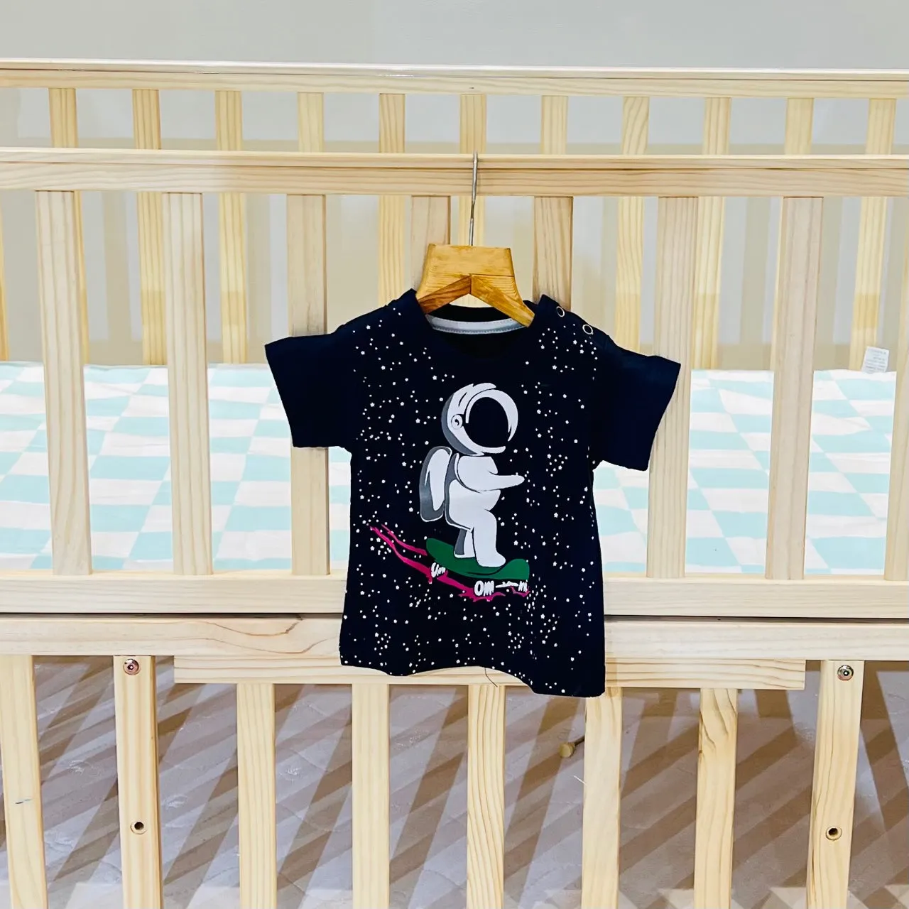 Fareto Baby Boy's & Baby Girl's Half Sleeves T-Shirt | Daily Wear T-Shirts(Pack of 6)(0- 4 Months)