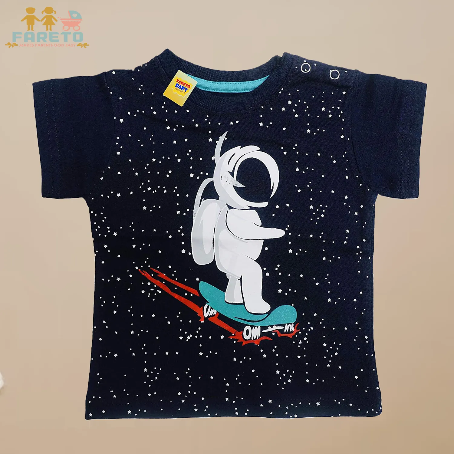 Fareto Baby Daily wear T-Shirt (Pack of 4)