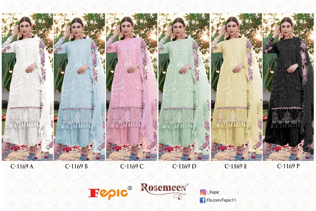 FEPIC ROSEMEEN D.NO C-1169 DESIGNER SUIT