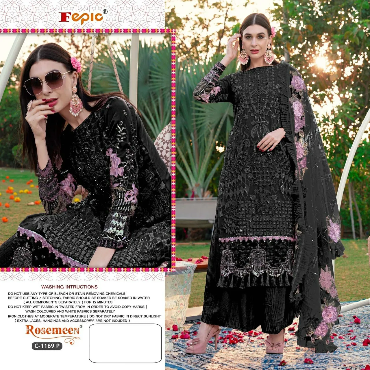 FEPIC ROSEMEEN D.NO C-1169 DESIGNER SUIT