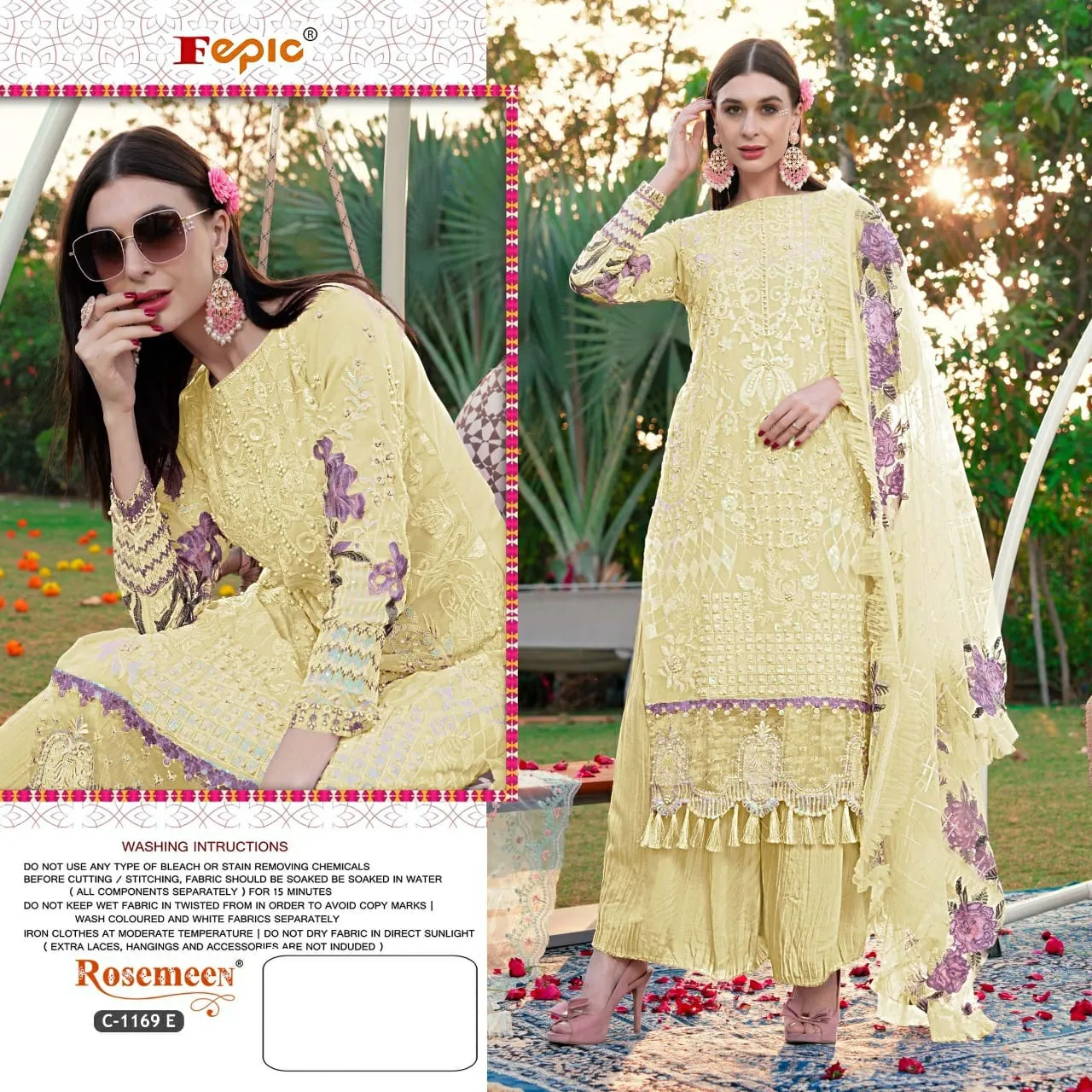 FEPIC ROSEMEEN D.NO C-1169 DESIGNER SUIT