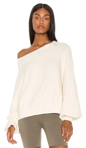 Free People Found My Friend Pullover in Cream