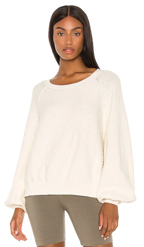 Free People Found My Friend Pullover in Cream