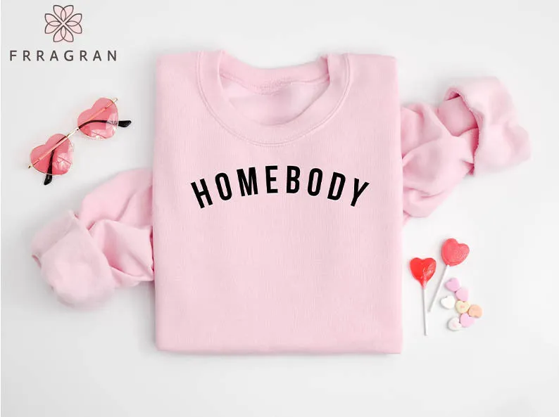 Homebody Casual Crewneck Sweatshirt