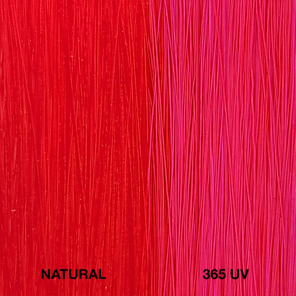 Neon Red Semi-Perm Hair Color