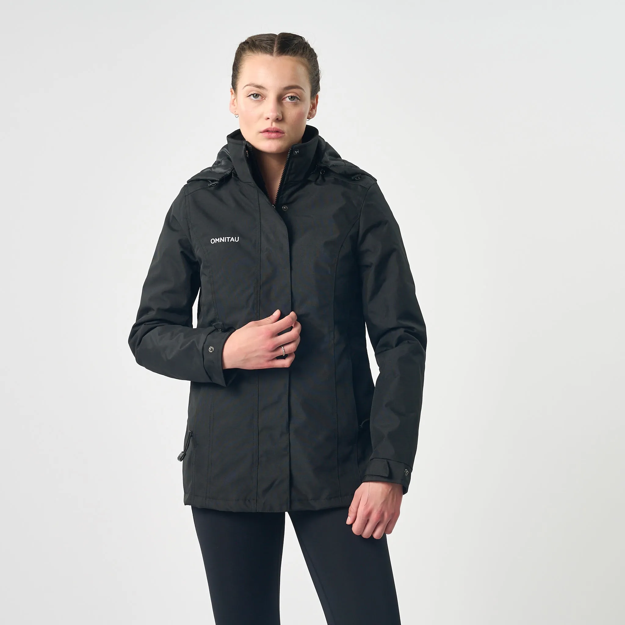 Omnitau Women's Team Sports Breathable Sideline Jacket - Black
