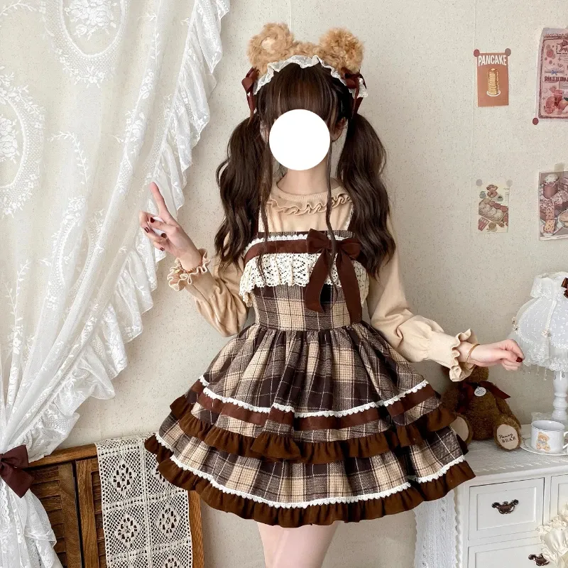 Plaid Lovers Kawaii Dress