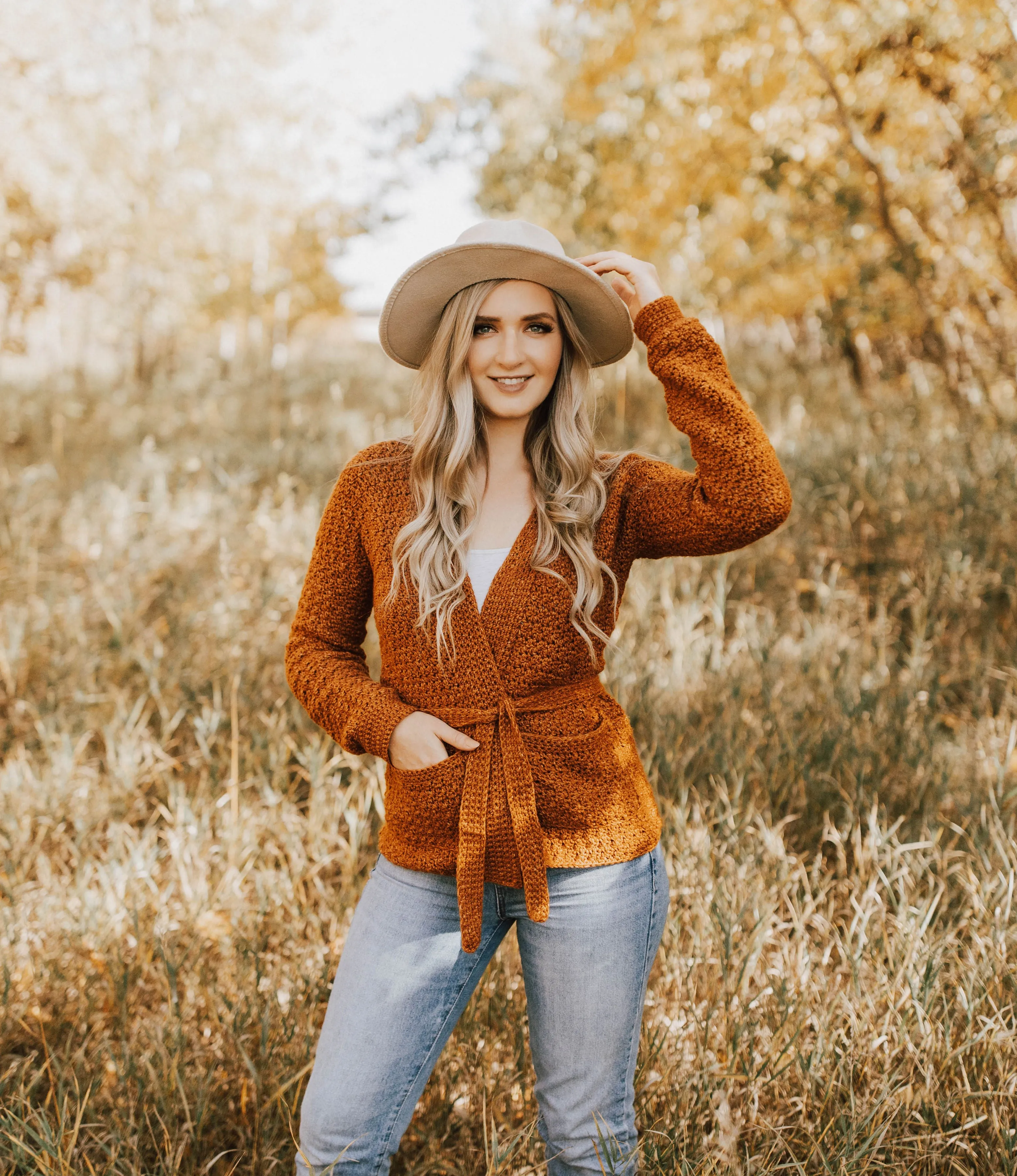 Rosebud Cardigan Crochet Pattern