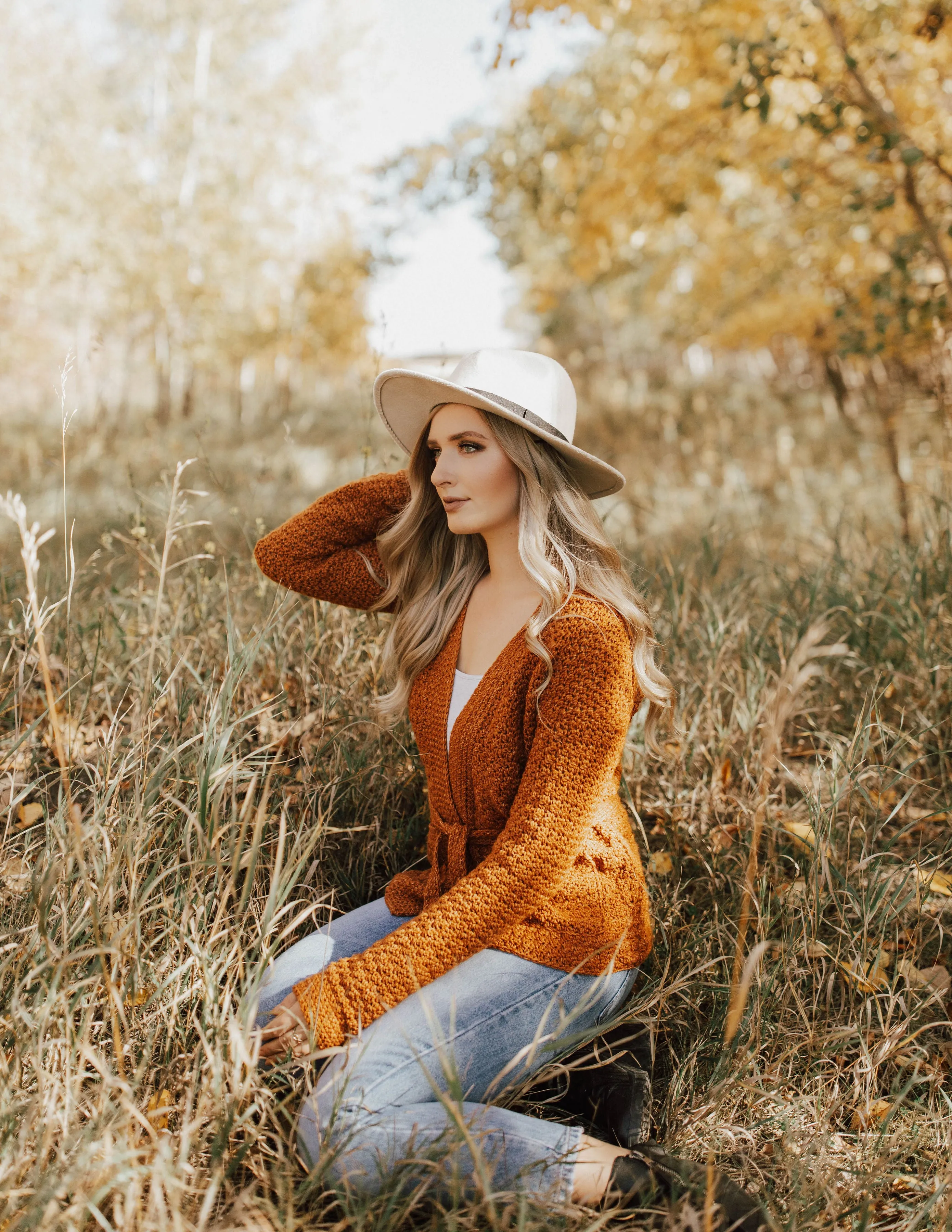Rosebud Cardigan Crochet Pattern