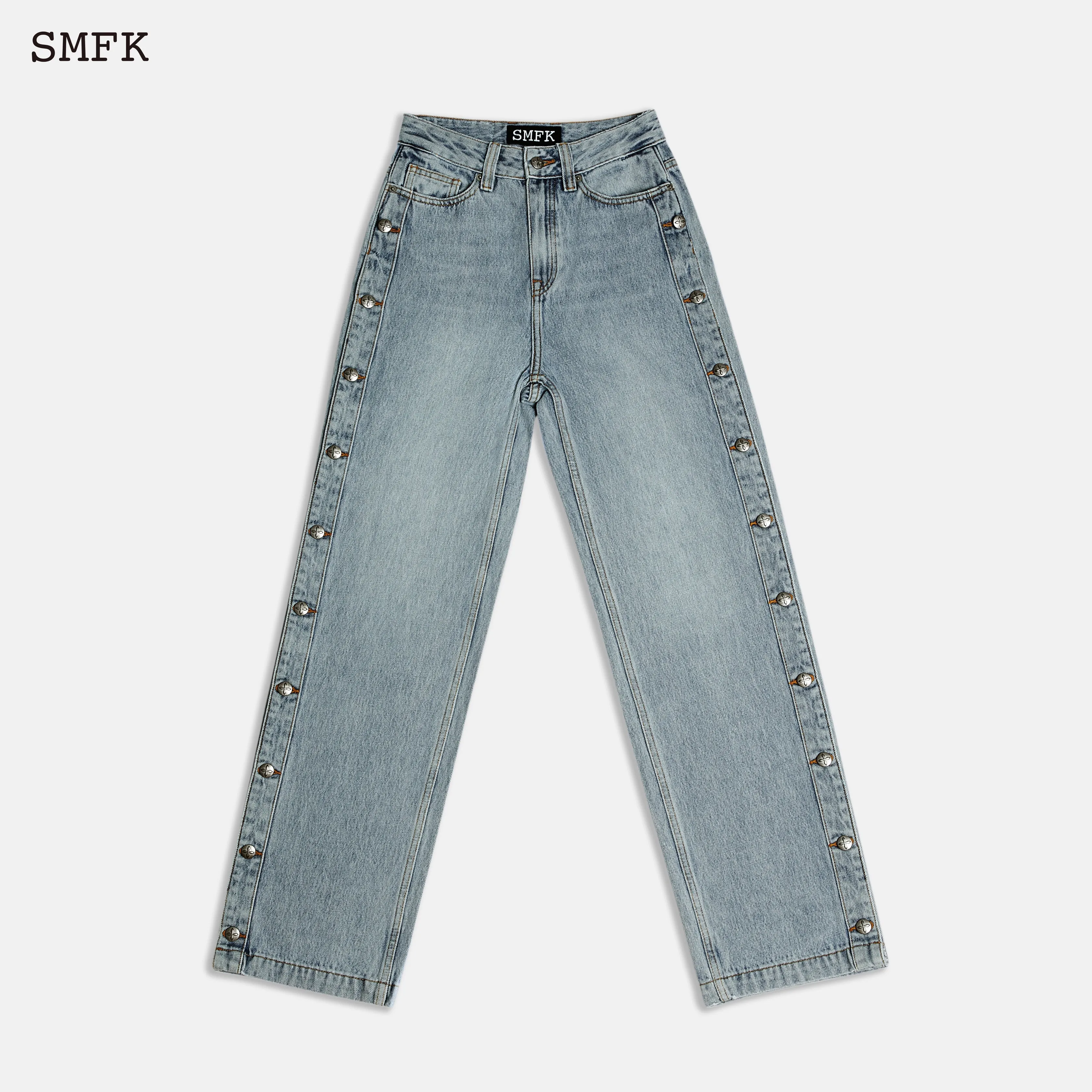 Skateboard Deconstructed Jeans Blue