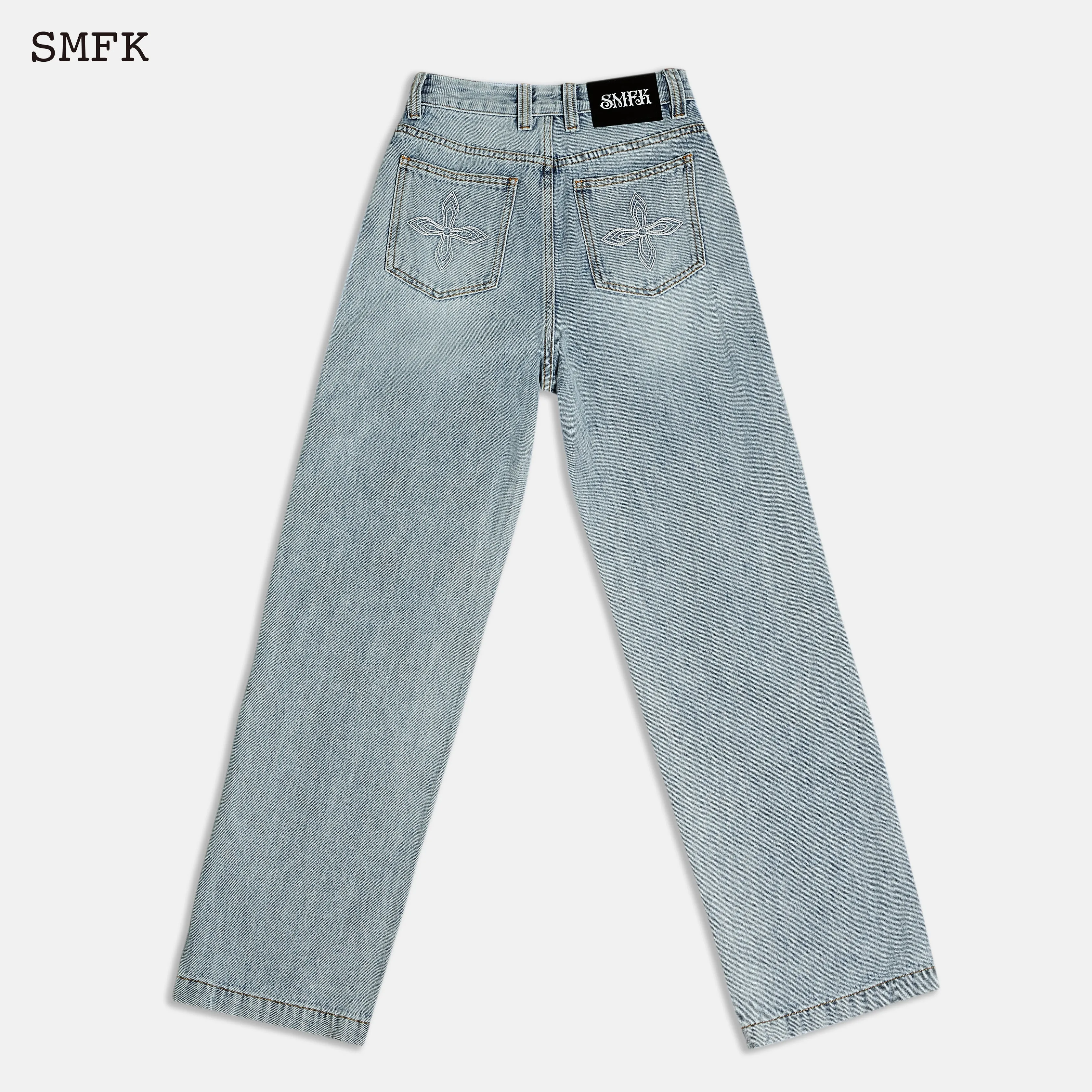 Skateboard Deconstructed Jeans Blue