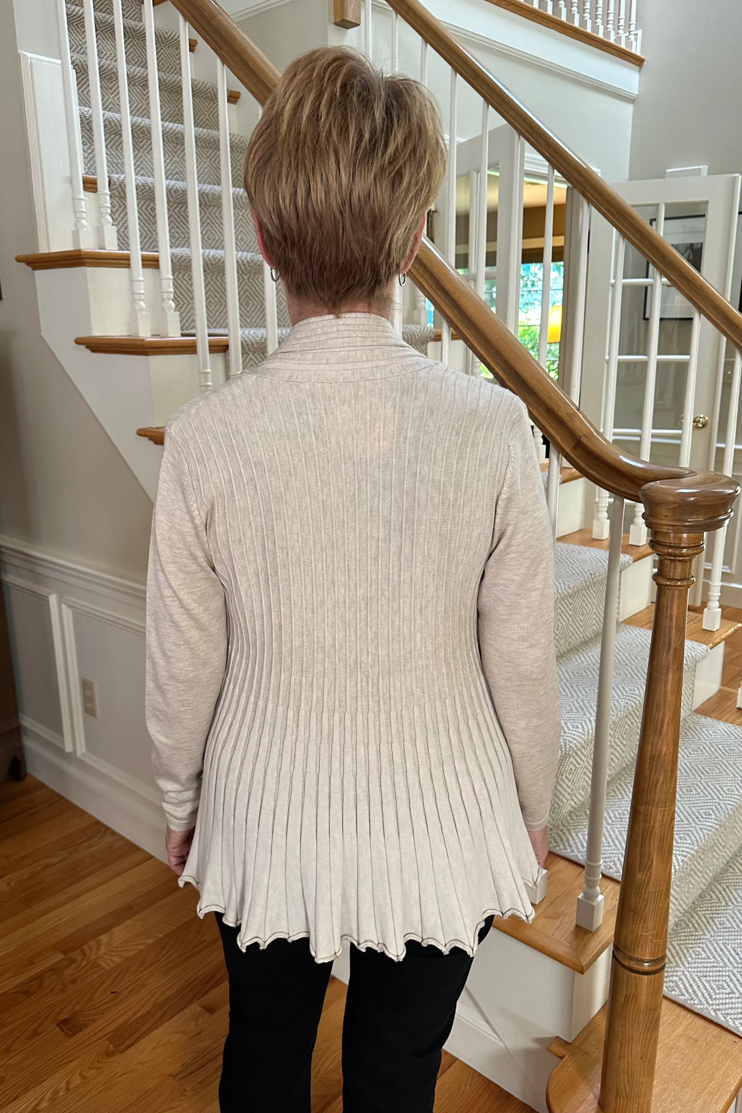 Sunday Ribbed Cardigan Sweater