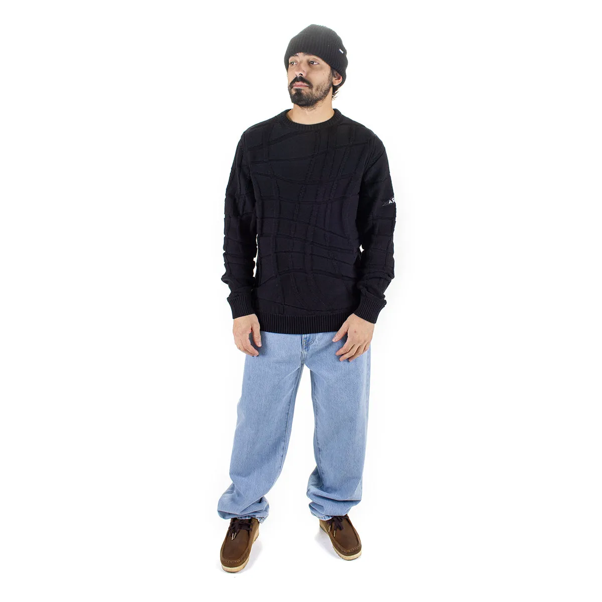 Your Boring Abstract Village Knitted Pullover